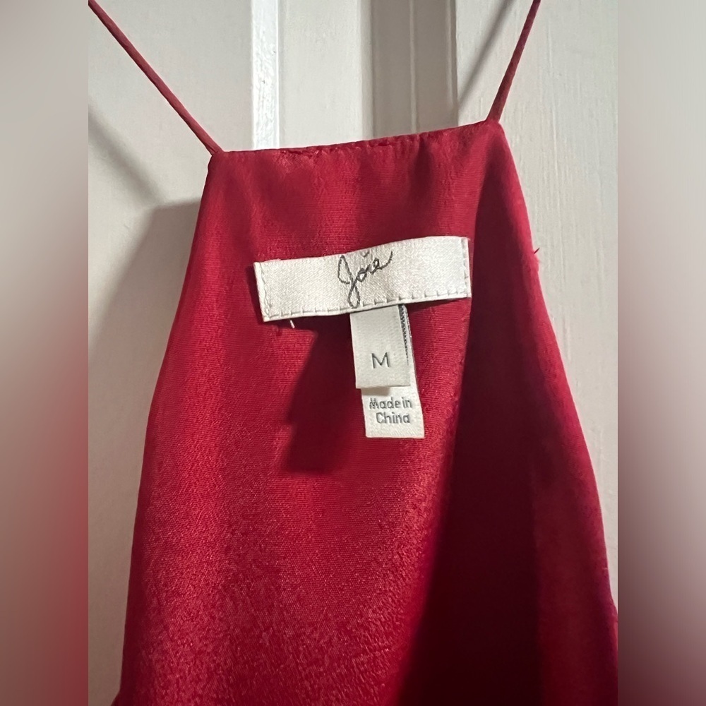 NWOT Joie Burnt Red Silk Racerback Tank - M - Picture 2 of 4